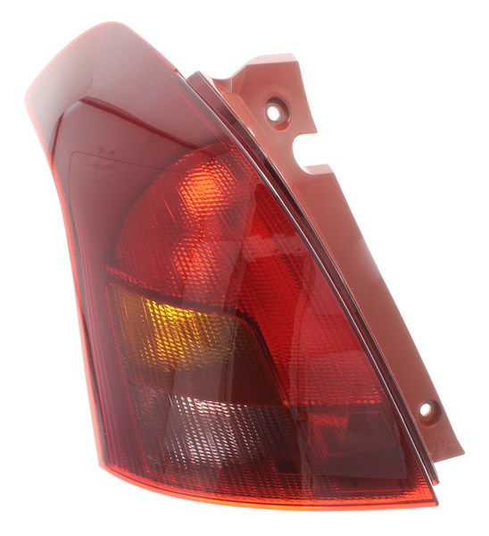 Achterlicht Links (P21/5W/P21W, kleur indicator oranje, kleur van het glas red) past: SUZUKI SWIFT III MZ Hatchback 02.05-05.07
