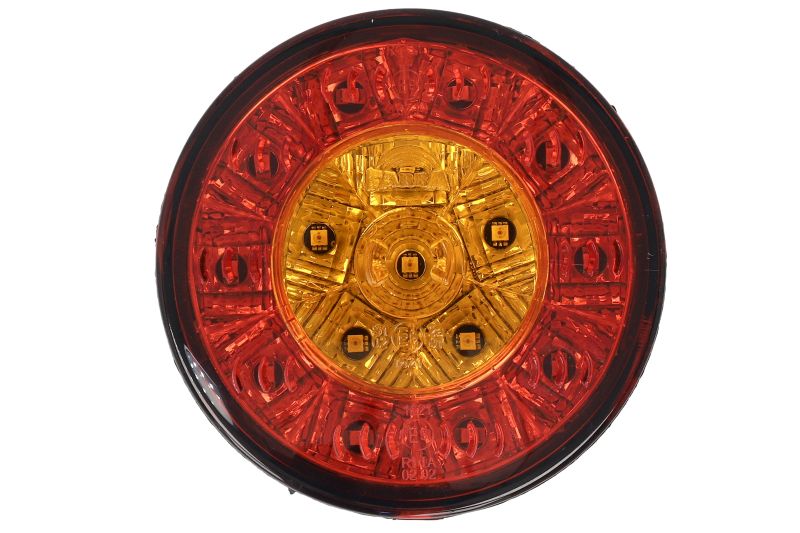 Achterlicht Links/Rechts (LED, 24V, met indicator, parkeerlicht, bouten/met reliëf, aansluiting: 3PIN, fi98mm) past: OTOKAR  TEMSA