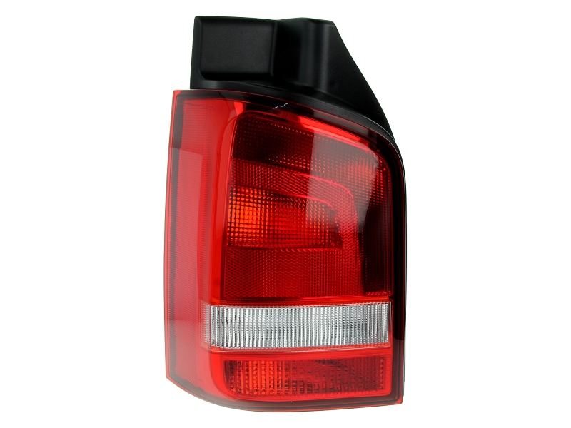 Achterlicht Links (Achter, P21/5W/P21W/R10W, kleur indicator transparant, kleur van het glas red) past: VW TRANSPORTER T5 Bus / Volledig lichaam 09.09-04.15