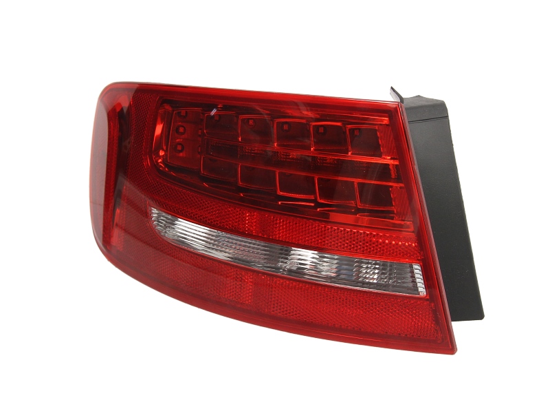 Achterlicht Links (extern, LED/P21W/W16W, kleur indicator wit, kleur van het glas red) past: AUDI A4 B8 Stationwagon 11.07-10.11