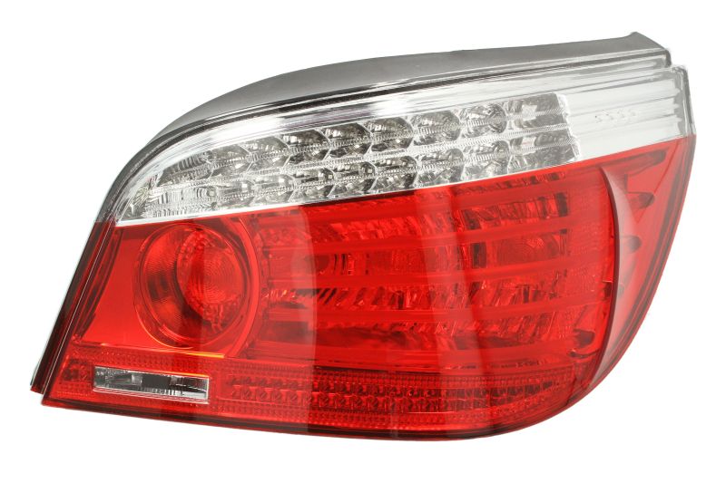 Achterlicht Rechts (LED/P21W/W16W, kleur indicator wit, kleur van het glas red) past: BMW 5 E60, E61 Saloon 02.07-12.10