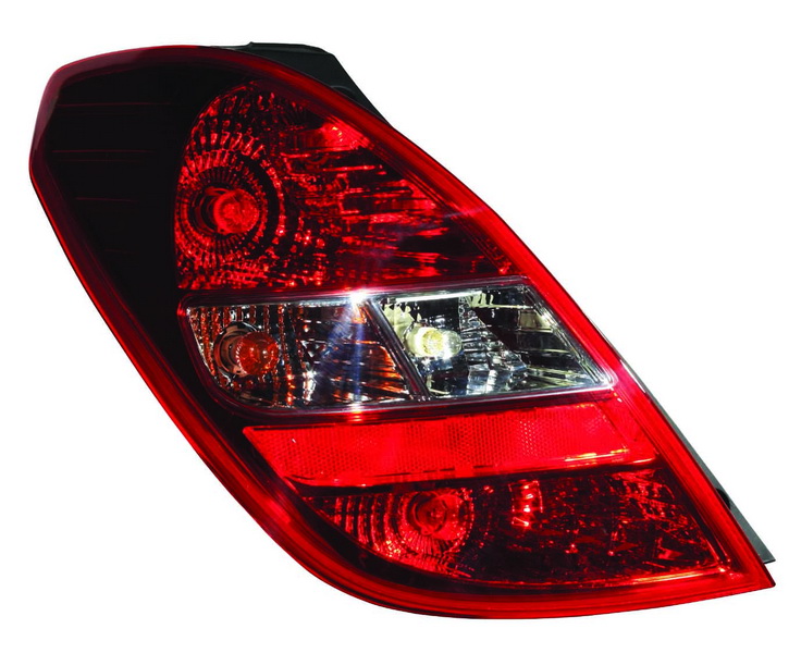 Achterlicht Links (P21/5W/P21W/W16W, kleur van het glas red/wit) past: HYUNDAI i20 I PB Hatchback 08.08-03.12
