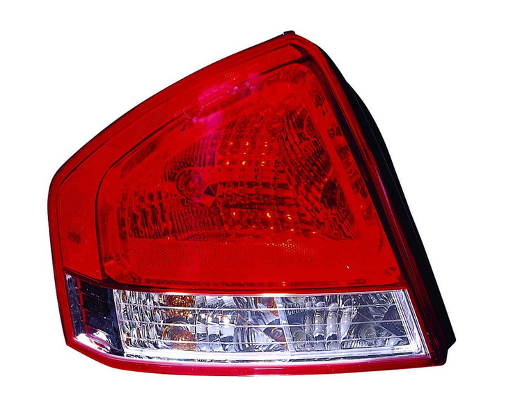 Achterlicht Links (P21/5W/P21W/W16W, kleur indicator wit, kleur van het glas red) past: KIA CERATO I Hatchback 06.06-12.09