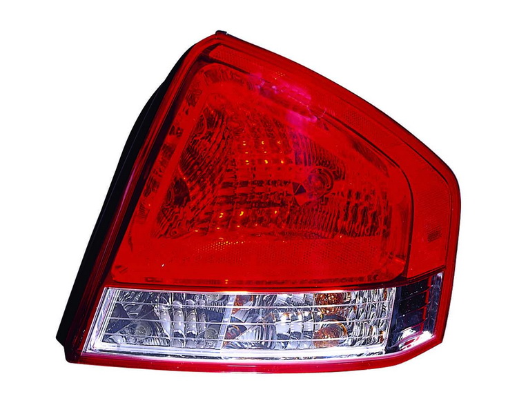 Achterlicht Rechts (P21/5W/P21W/W16W, kleur indicator wit, kleur van het glas red) past: KIA CERATO I Hatchback 06.06-12.09