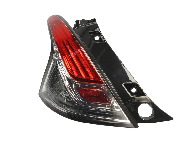 Achterlicht Links (P21W/W16W, kleur indicator wit, kleur van het glas red) past: LANCIA YPSILON 312 Hatchback 05.11-08.15