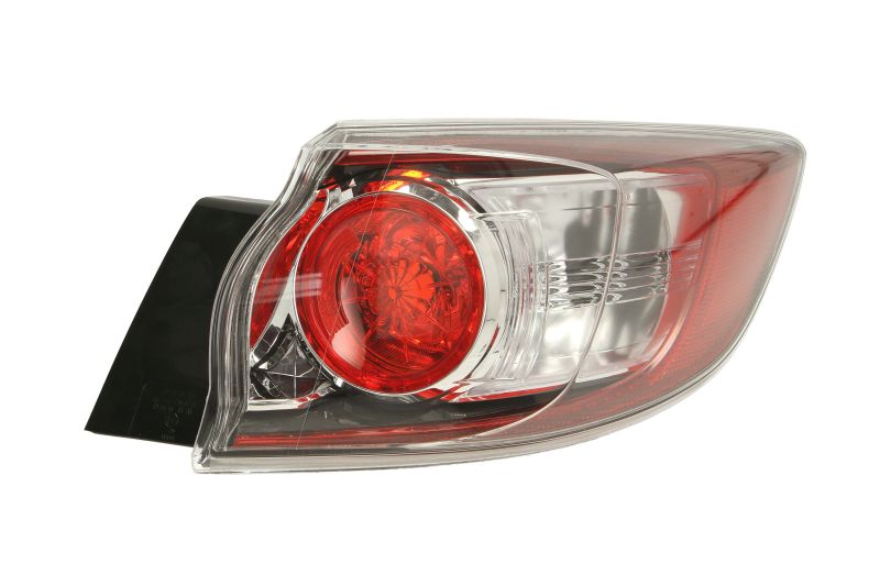 Achterlicht Rechts (extern, W21/5W/WY21W, kleur indicator wit, kleur van het glas red) past: MAZDA 3 BL Hatchback 5D 12.08-10.11