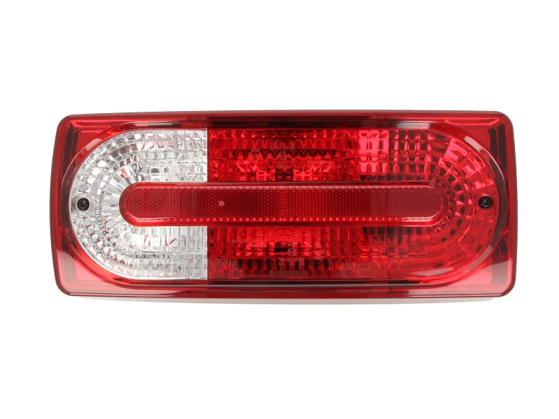 Achterlicht Rechts (P21/5W/P21W/R5W, kleur indicator wit, kleur van het glas red) past: MERCEDES G-KLASA W461, W462, W463 Off-road 01.07-12.12