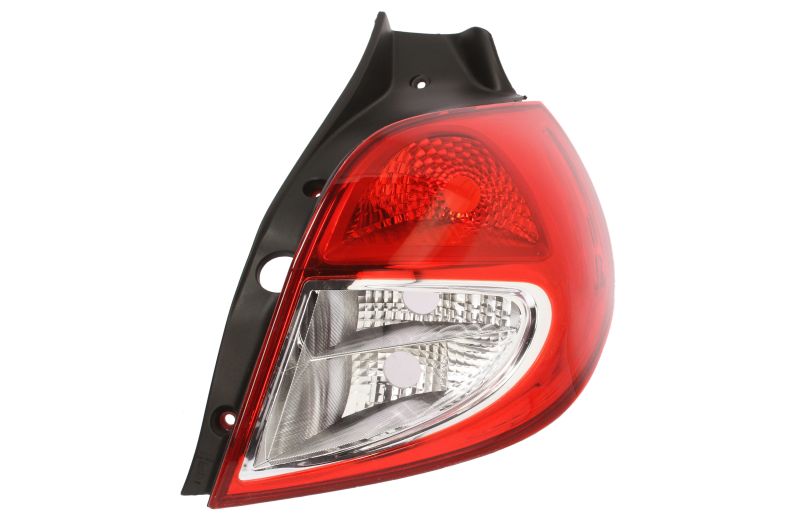 Achterlicht Rechts (extern, P21/5W/P21W, kleur indicator transparant, kleur van het glas red) past: RENAULT CLIO III Ph I Hatchback 05.05-05.09