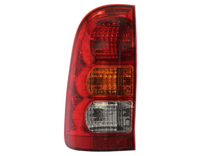 Achterlicht Links (P21W, kleur indicator geel, kleur van het glas red) past: TOYOTA HILUX VII Pick-up 06.04-06.11