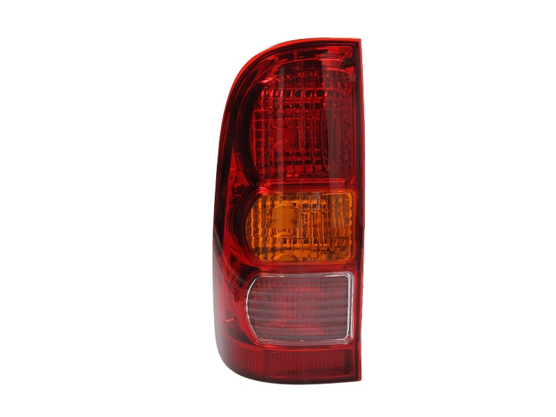 Achterlicht Links (kleur indicator geel, kleur van het glas red) past: TOYOTA HILUX VII Pick-up 06.04-06.08