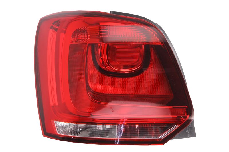 Achterlicht Links (H21W/P21W/W5W, kleur indicator wit, kleur van het glas red) past: VW POLO V 6C, POLO V 6R Hatchback 06.09-09.17