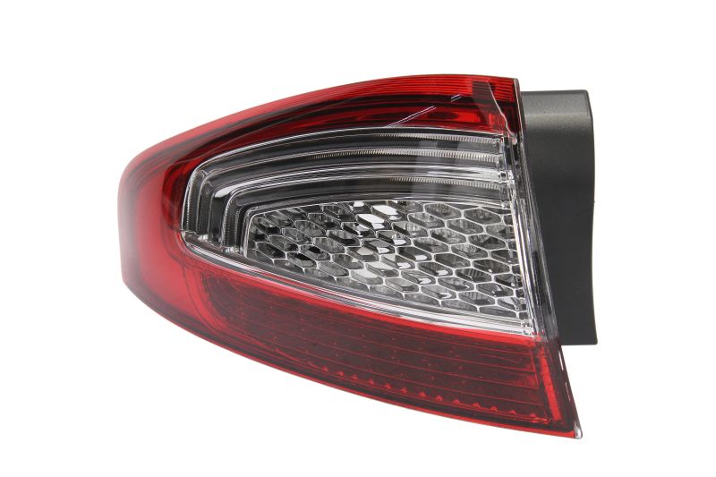 Achterlicht Links (extern, LED, kleur indicator transparant) past: FORD MONDEO IV Liftback 07.10-01.15