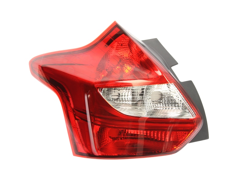 Achterlicht Links (LED/P21/4W/P21W/W16W, kleur indicator wit, kleur van het glas red) past: FORD FOCUS II Hatchback 5D 07.04-09.12