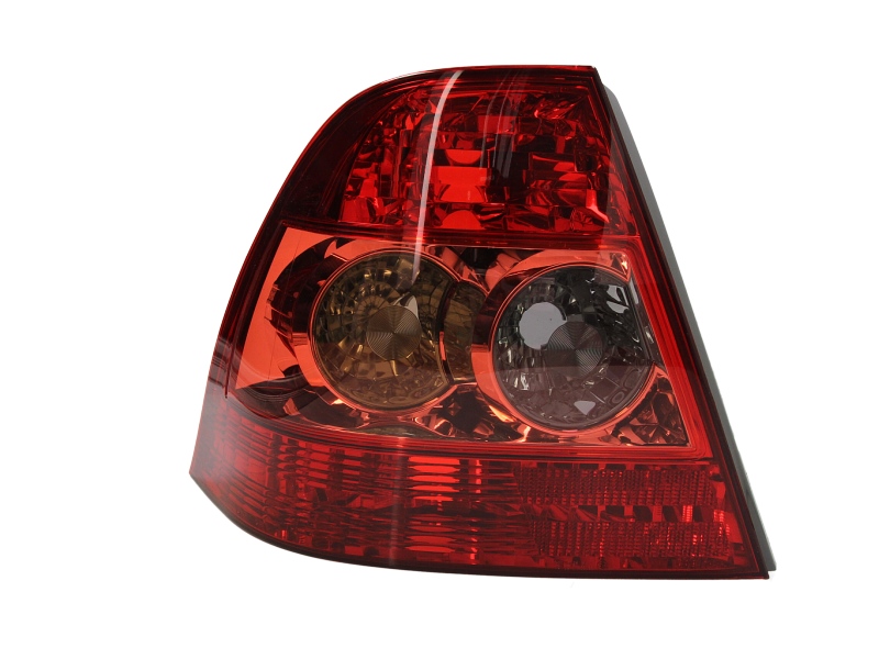 Achterlicht Links (kleur indicator geel, kleur van het glas red) past: TOYOTA COROLLA E12 Saloon 07.04-07.07