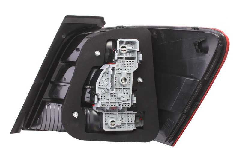 Achterlicht Links (P21W/W16W/W3W, kleur indicator geel/grijs gerookt, kleur van het glas red) past: MERCEDES GLK X204 06.08-05.12