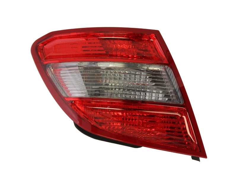 Achterlicht Links (kleur indicator geel/grijs gerookt, kleur van het glas red) past: MERCEDES C-KLASA W204 Stationwagon 01.07-03.11