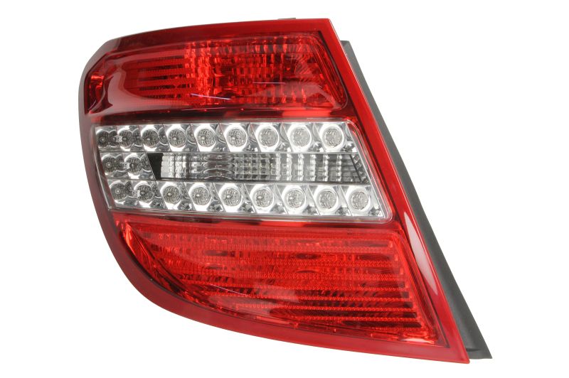 Achterlicht Links (LED, kleur indicator geel/transparant, kleur van het glas red) past: MERCEDES C-KLASA W204 Stationwagon 01.07-03.11