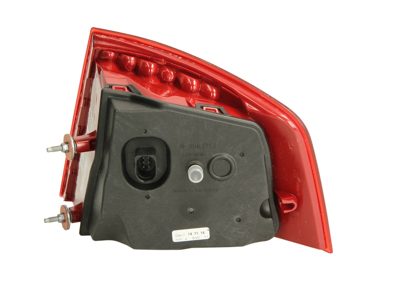 Achterlicht Links (extern, LED, kleur indicator geel/red, kleur van het glas red) past: AUDI A8 D3 Saloon 10.02-09.05