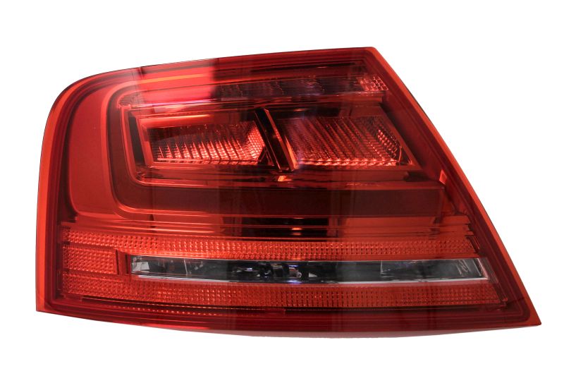 Achterlicht Links (extern, LED, kleur indicator geel/red, kleur van het glas red) past: AUDI A8 D4 12.09-09.13