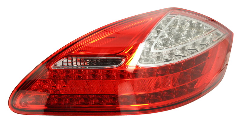 Achterlicht Rechts (LED, kleur indicator geel/transparant, kleur van het glas red, anti-fog licht) past: PORSCHE PANAMERA 970 09.09-07.13