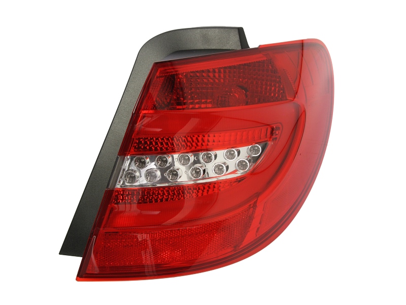 Achterlicht Rechts (extern, LED, kleur indicator geel, kleur van het glas red) past: MERCEDES B-KLASA W246/W242 11.11-09.14