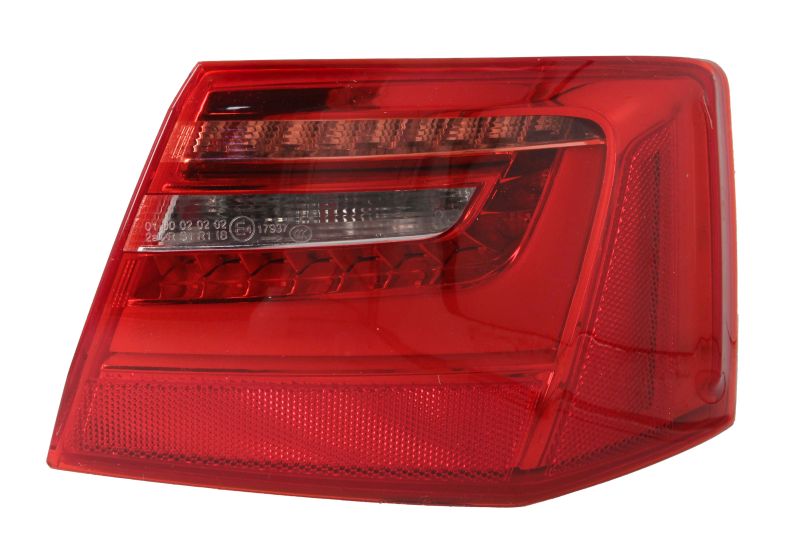 Achterlicht Rechts (extern, LED/W16W, kleur indicator red, kleur van het glas red) past: AUDI A6 C7 Saloon 11.10-04.15