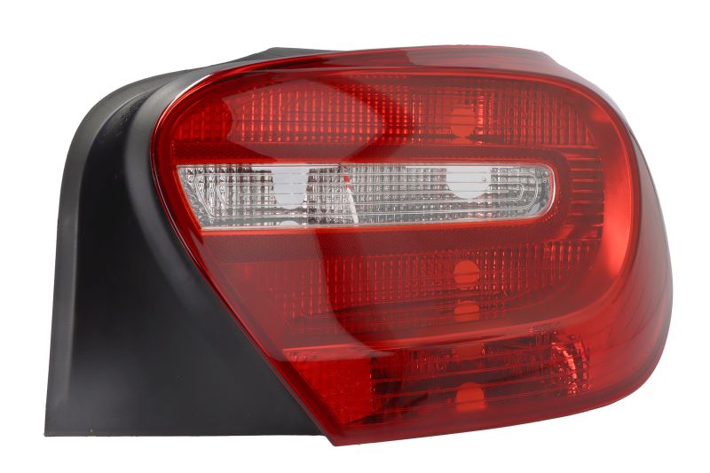 Achterlicht Rechts (P21W/W16W, kleur indicator geel, kleur van het glas red) past: MERCEDES A-KLASA W176 Hatchback 06.12-06.15