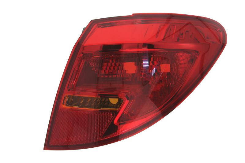 Achterlicht Rechts (extern, R5W/W16W, kleur indicator oranje, kleur van het glas red) past: OPEL MERIVA B Oversize lichaam 06.10-01.14
