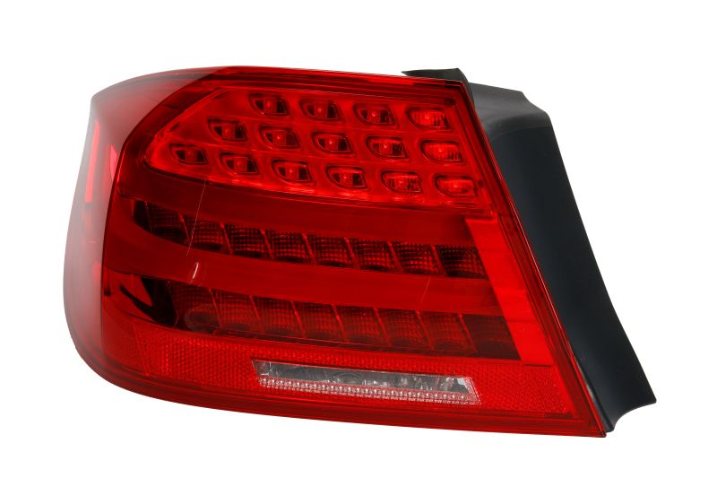 Achterlicht Links (extern, LED, kleur indicator geel/red) past: BMW 3 E92, E93 Beker 03.10-12.13