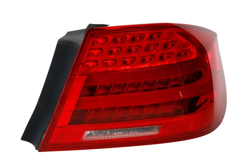 Achterlicht Rechts (extern, LED, kleur indicator geel/red) past: BMW 3 E92, E93 Beker 03.10-12.13