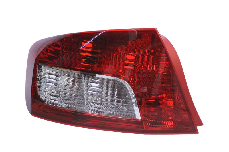 Achterlicht Links (P21W, kleur indicator grijs gerookt, kleur van het glas red) past: PEUGEOT 407 Saloon 4D 09.08-12.10