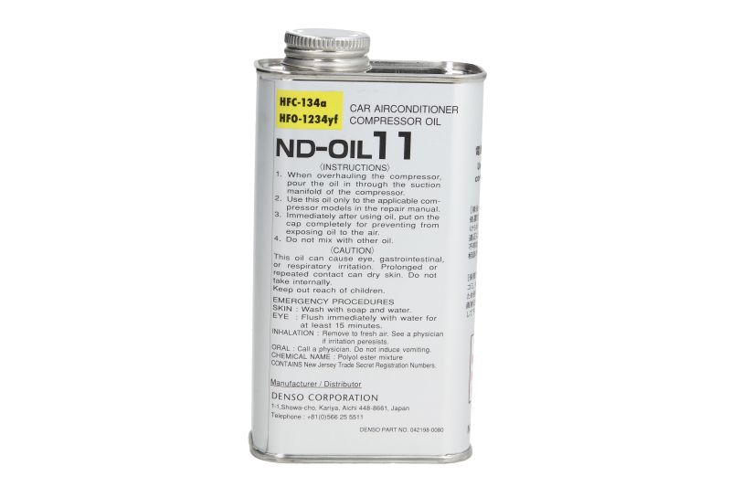 Voertuig A/C systeem olie ND-11, 0,25L, type koelvloeistof: R1234yf/R134a