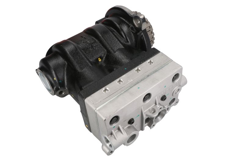 Compressor, capaciteit 636cm³, aantal cilinders: 2, type koeling: vloeibaar koelmiddel, geen aandrijfpoelie (nieuw, met koppeling)