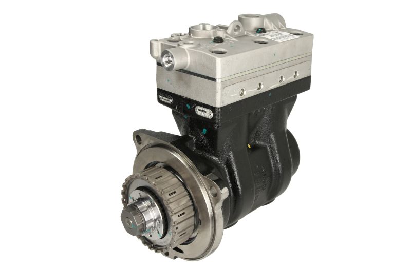 Compressor, capaciteit 636cm³, aantal cilinders: 2, type koeling: vloeibaar koelmiddel (nieuw, met koppeling)