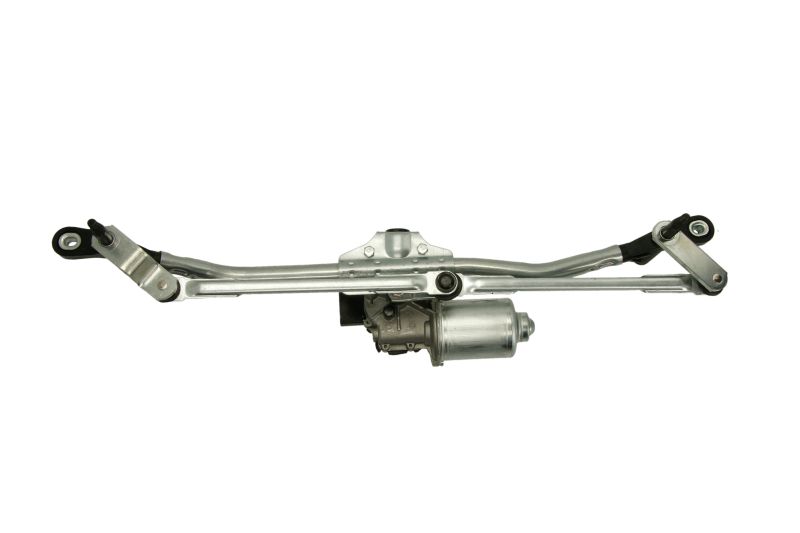 Ruitenwissermechanisme Voor (met motor, kubus: 4 pinnen) past: SKODA FABIA I, FABIA II, ROOMSTER 08.99-04.15