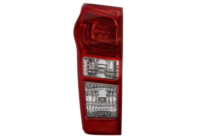 Achterlicht Links (LED/P21W, kleur indicator transparant) past: ISUZU D-MAX II RT 06.12-04.17