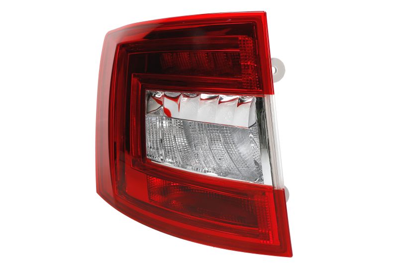 Achterlicht Links (H21W/LED/P21W, kleur van het glas red) past: SKODA OCTAVIA III Stationwagon 11.12-06.16