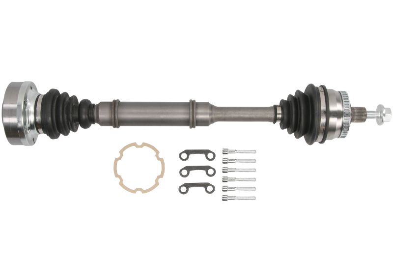 As van de aandrijfas Voor Links 614mm (voor voertuigen met ABS)