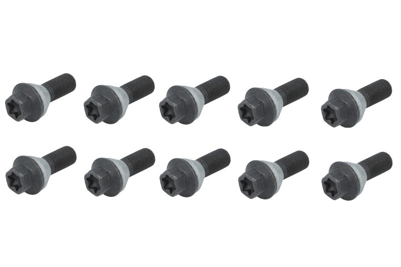 Schroeven en pinnen, M14x1,25  lengte: 28 mm  sleutelwijdte: 17  kleur: zwart (10 stuks. pak) past: BMW IX (I20), X5 (G05), X5 (G05, F95), X6 (G06, F96), X7 (G07) 08.18-