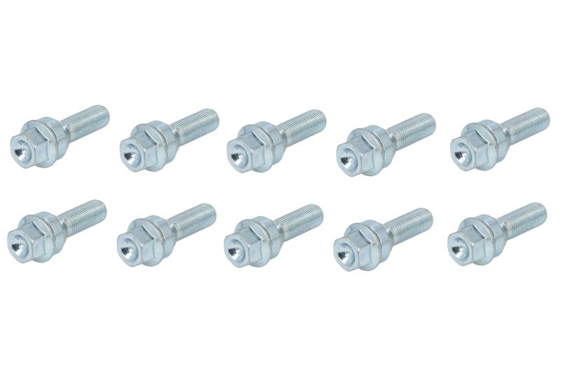 Schroeven en pinnen, M14x1,5  lengte: 37 mm  sleutelwijdte: 19 (10 stuks. pak  kegel)