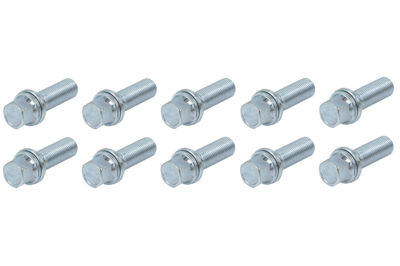 Schroeven en pinnen, M14x1,5  lengte: 38 mm  sleutelwijdte: 17 (10 stuks. pak  A/G kogelvormig)