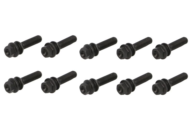 Schroeven en pinnen, M14x1,5  lengte: 48 mm  sleutelwijdte: 19  kleur: zwart (10 stuks. pak)