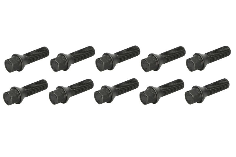 Schroeven en pinnen, M14x1,25 lengte: 38 mm sleutelwijdte: 17 kleur: zwart (10 stuks. pak kegel)