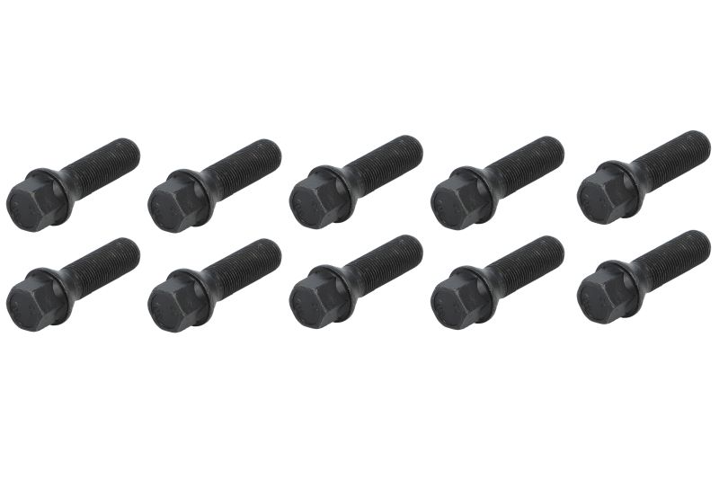Schroeven en pinnen, M14x1,25 lengte: 40 mm sleutelwijdte: 17 kleur: zwart (10 stuks. pak kegel)
