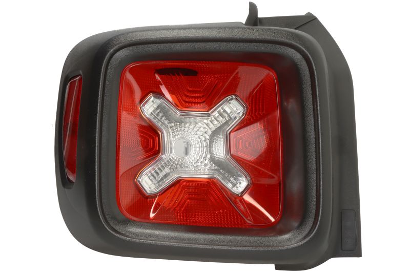 Achterlicht Links (extern, P21W/W16W, kleur indicator oranje) past: JEEP RENEGADE 07.14-06.18