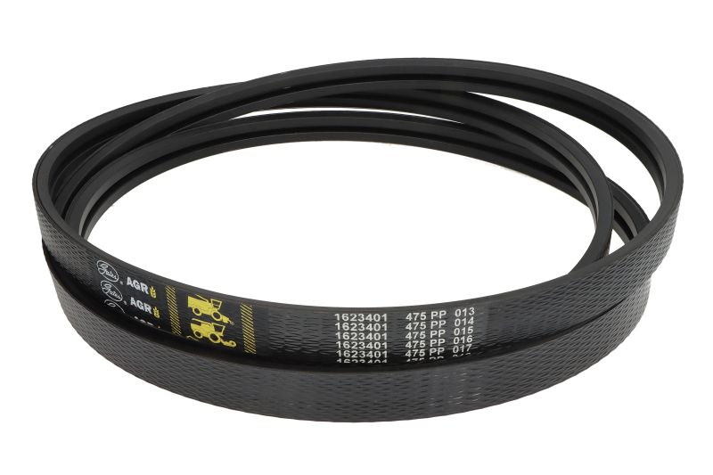 V-snaar aantal ribben: 2, wig breedte: 16,5mm, wig hoogte: 15mm, binnenlengte: 4810mm, riemprofiel 2HB
