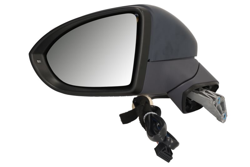 Zijspiegel Links (elektrisch, asferisch, met verwarming, assistent rijstrookverandering, under-coated, met indicator) past: VW GOLF SPORTSVAN 02.14-12.20