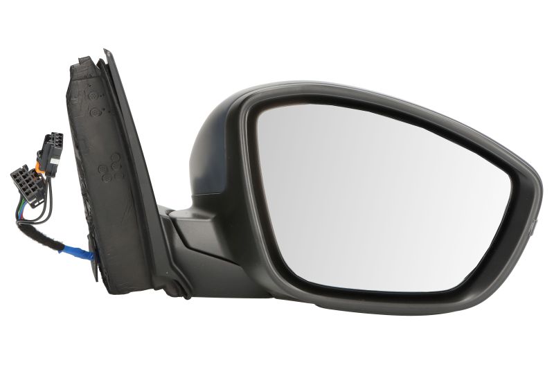 Zijspiegel Rechts (elektrisch, in reliëf, met verwarming, under-coated, elektrisch opklapbaar, met indicator, met temperatuursensor) past: LANCIA YPSILON L21  OPEL CORSA F  PEUGEOT 208 I 06.15-