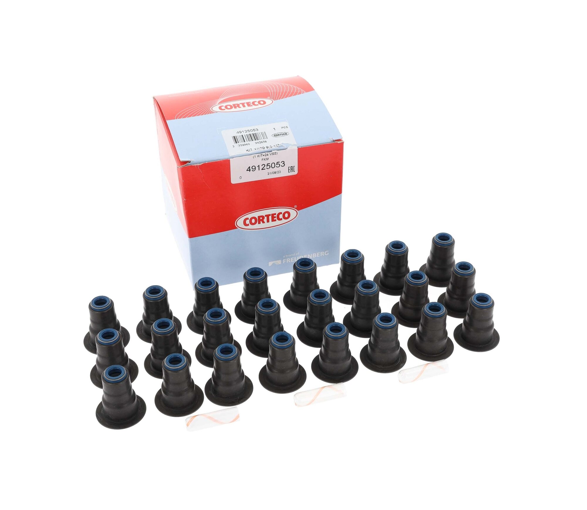 Klepsteel pakking/afdichtings set