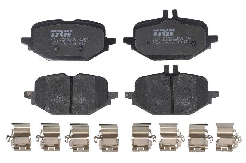 Remblokken set Achter , past: MERCEDES C ALL-TERRAIN (S206), C T-MODEL (S206), C (W206), CLE (A236), CLE (C236), E ALL-TERRAIN (S214), E T-MODEL (S214), E (W214) 1.5H-3.0H 03.21-